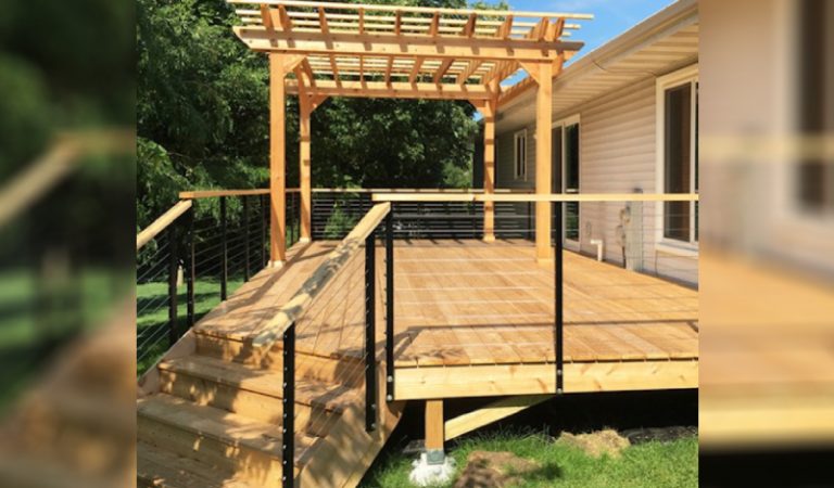 Solid Wood Deck Structure